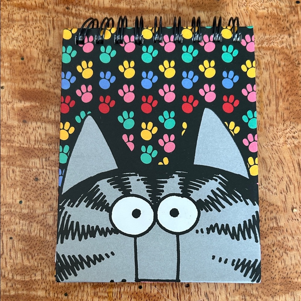 B. Kliban Colorful Cat Paw Print Mini Notebook